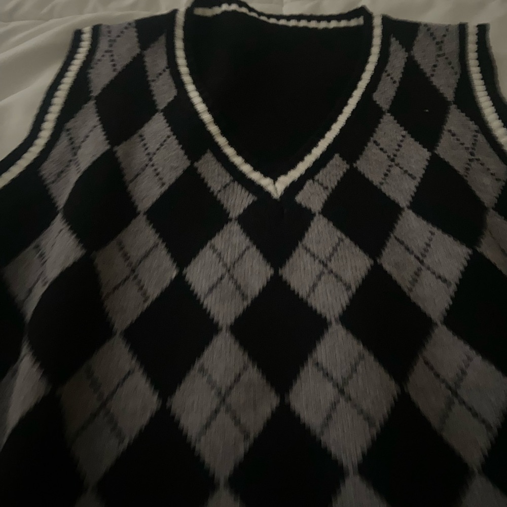 Cute plaid sweater vest
